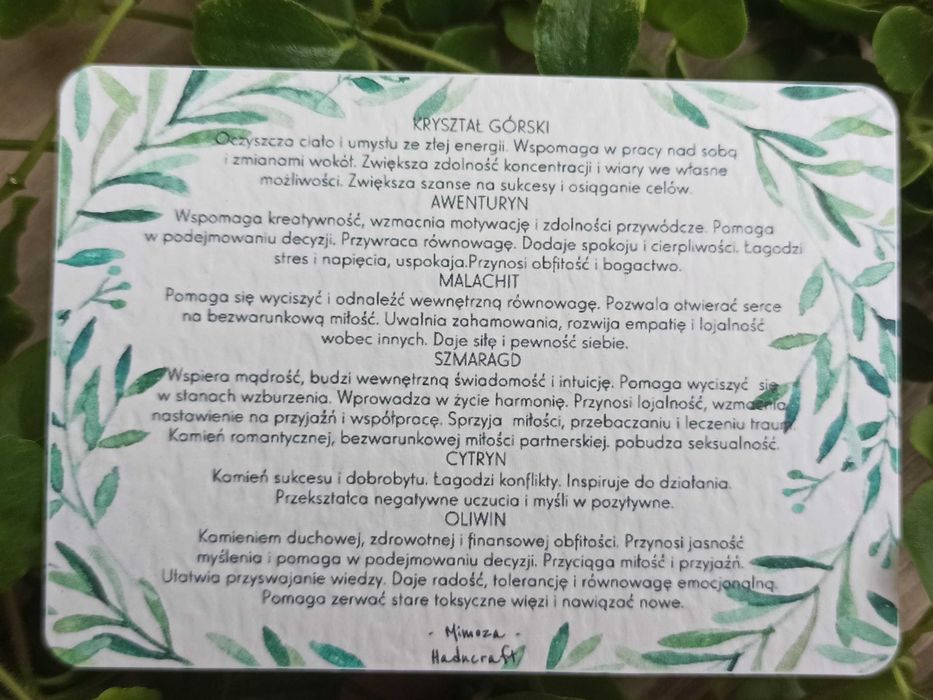 Bransoletka na szczęście, kamienie, amulet