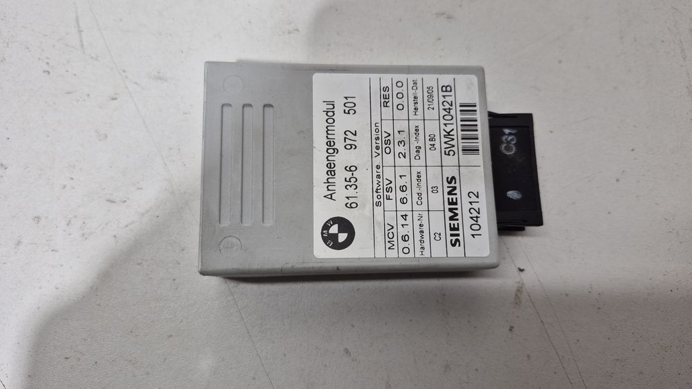 Moduł sterownika haka BMW E91 61.35-6.972.501