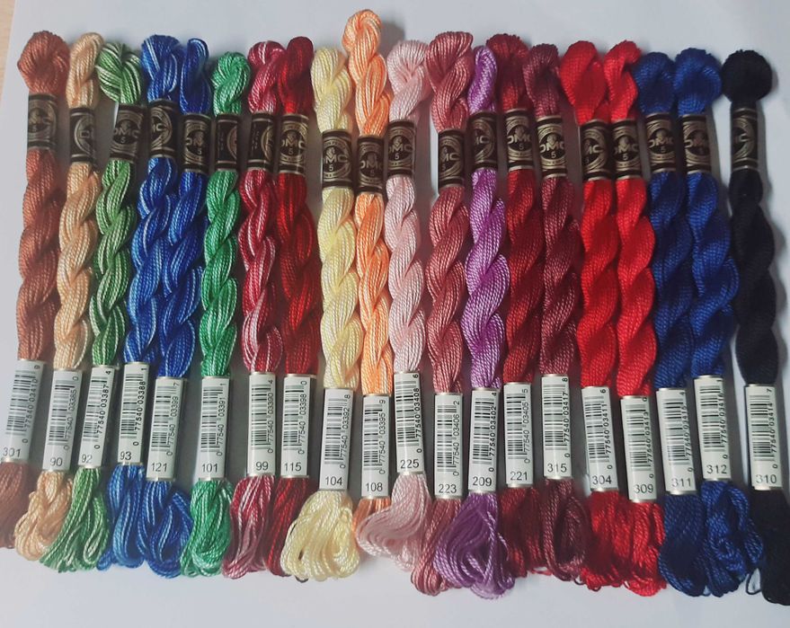 Linha para bordar perlé 5 DMC