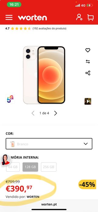 IPhone 12 de 128GB NOVO