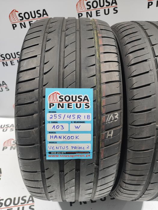 2 pneus semi novos 255-45R18 Hankook 103w - Oferta dos Portes