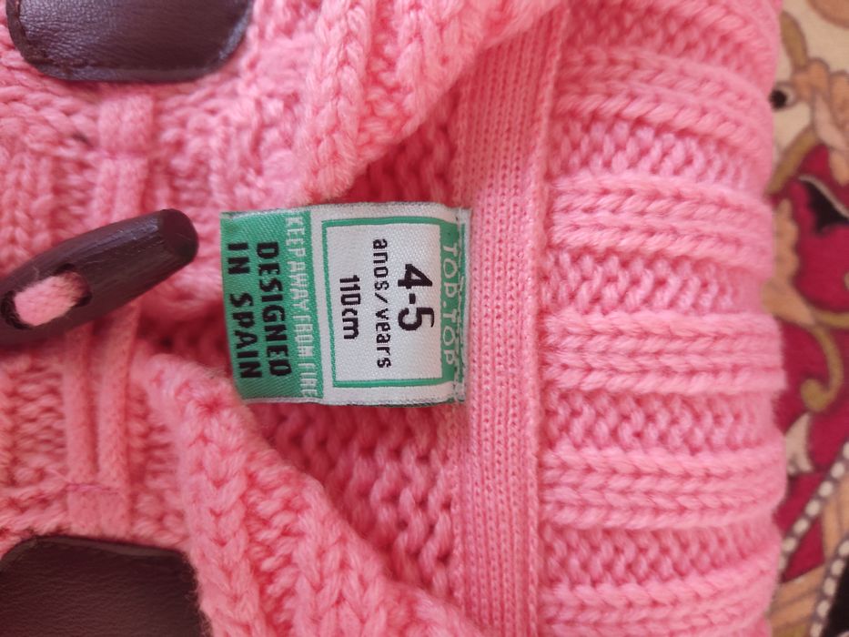 Casaco de malha para menina 4-5 anos - Novo!