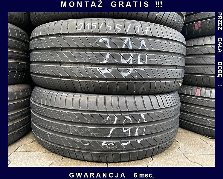 215/55/17 Michelin Primacy 4_5mm_2szt_(290)