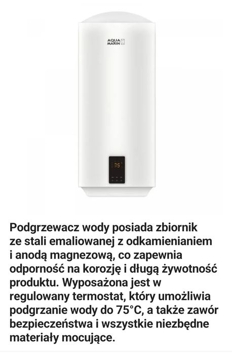 Elektryczny podgrzewacz wody 100l.