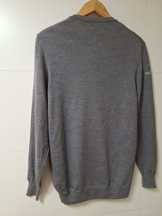 Klasyczny ,cieply z welna sweter Lyle & Scott made in Italy