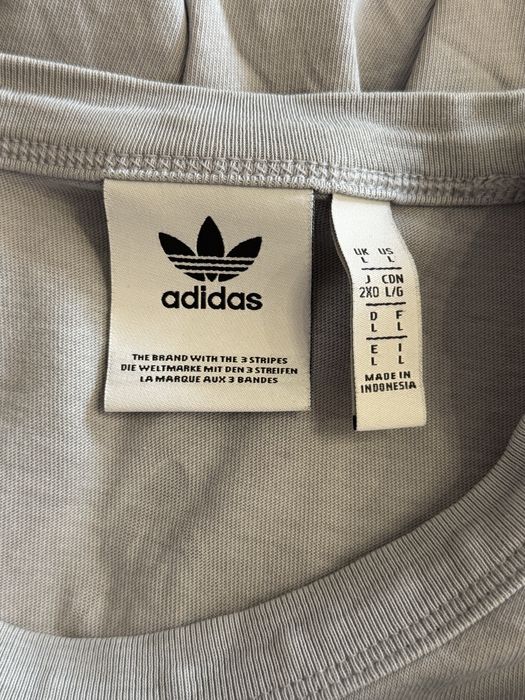 Koszulka Adidas L szara logowana RYV tshirt modna
