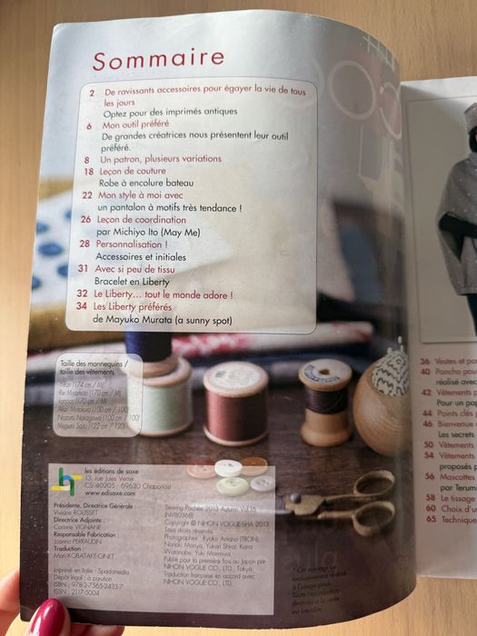 Revista Coudre C’est Facile - Un Patron, plusiers variations