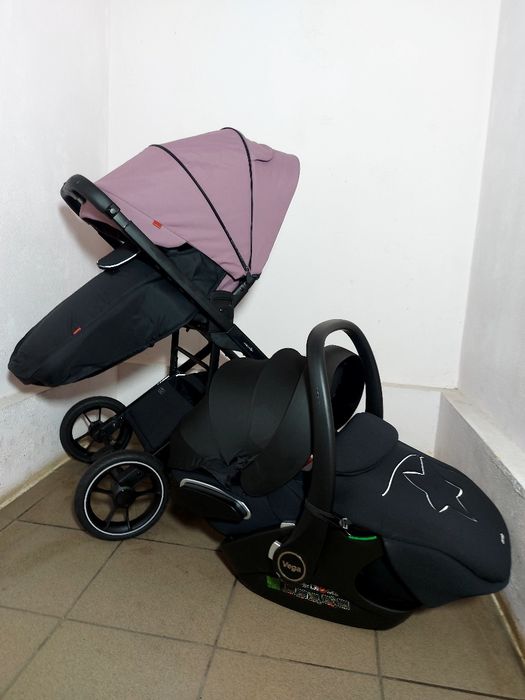 Коляска реверсна CARRELLO ALFA +автокрісло автолюлька Carrello Vega