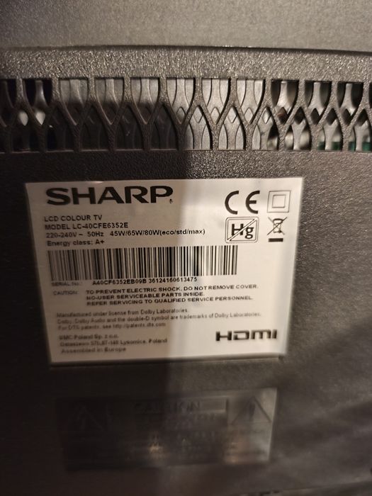 Telewizor Sharp LC-40CFE6352E na części