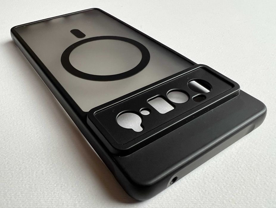 Google Pixel 6 Pro чохол Magnetic MagSafe чорний силікон TPU чехол