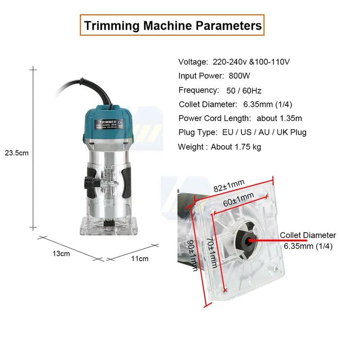 Máquina de corte de madeira elétrica Trimmer (Nova)