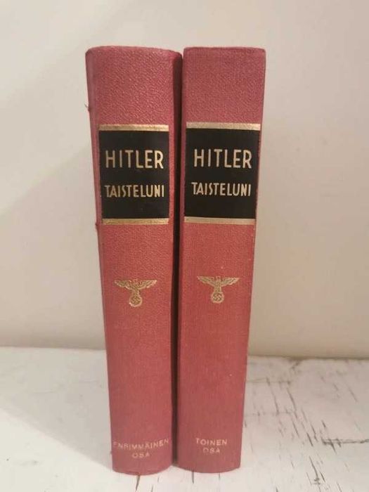 Adolf Hitler Mein Kampf 2 tomy po finsku rzadkie wydanie1941 Finlandia