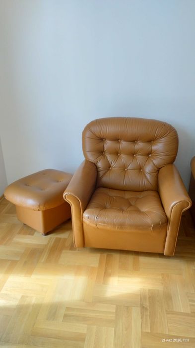 Skórzane fotele 2 szt.