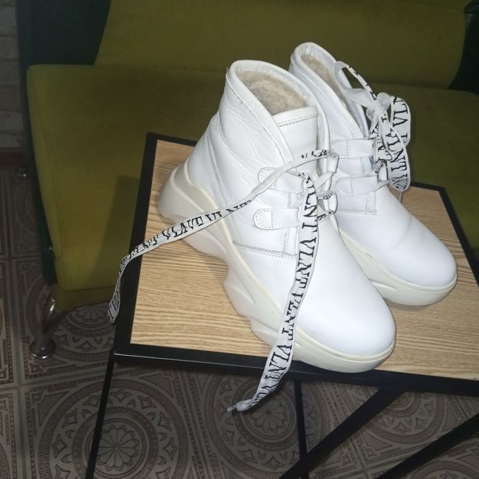 Натуральная  кожа, зимние ботинки