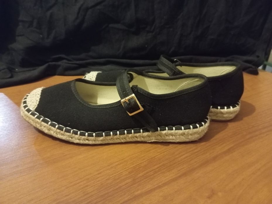 Espadryle czarne DeeZee rozmiar 39