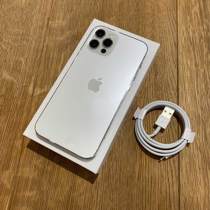  iPhone 12 Pro 256GB Silver Bat. 100% Gwarancja ROK Idealny RATY 0%