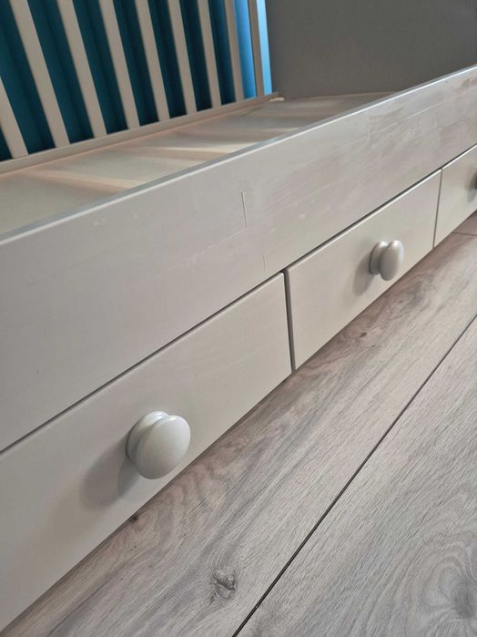 Łóżeczko niemowlęce IKEA Gonatt 120x60 z materacem