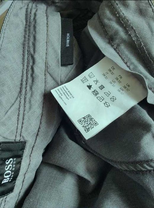 Джинсы (chino Hugo Boss jeans Germany w38 stretch grey.