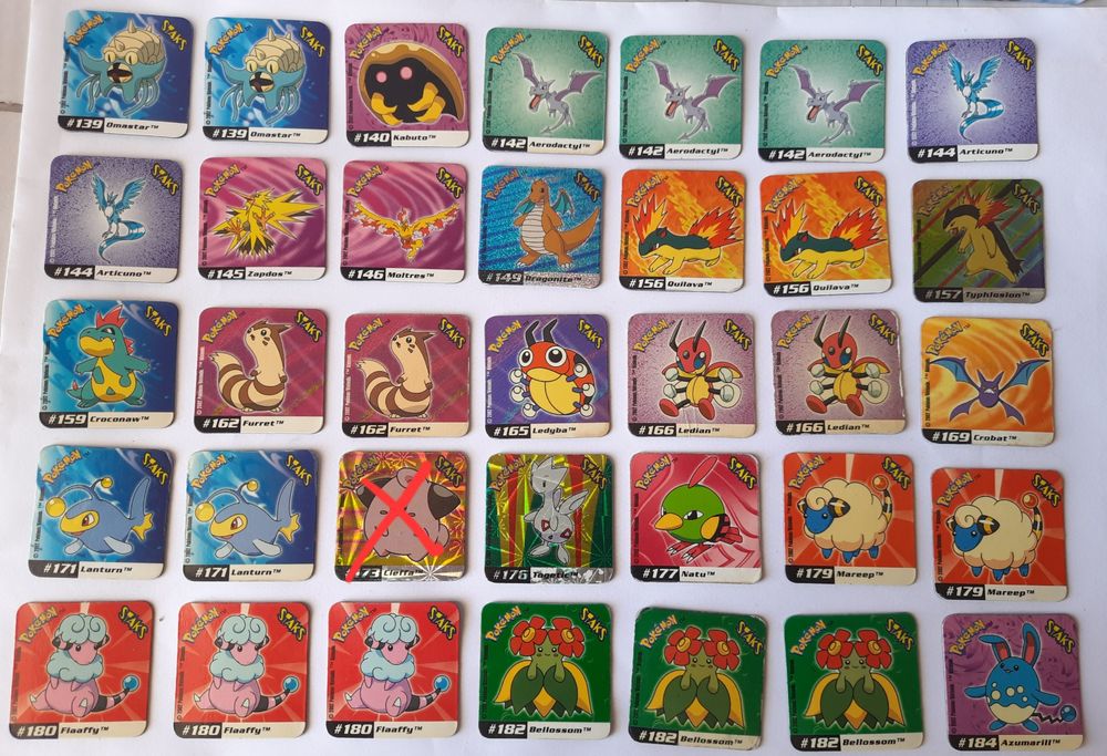 Pokemon staks panini - venda à unidade