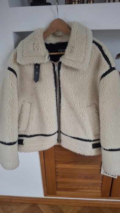 Casaco de pele com pelo