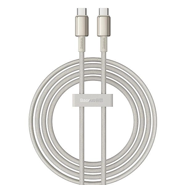 Kabel Baseus Tungsten Gold USB-C / USB-C 100W 2m - złoty