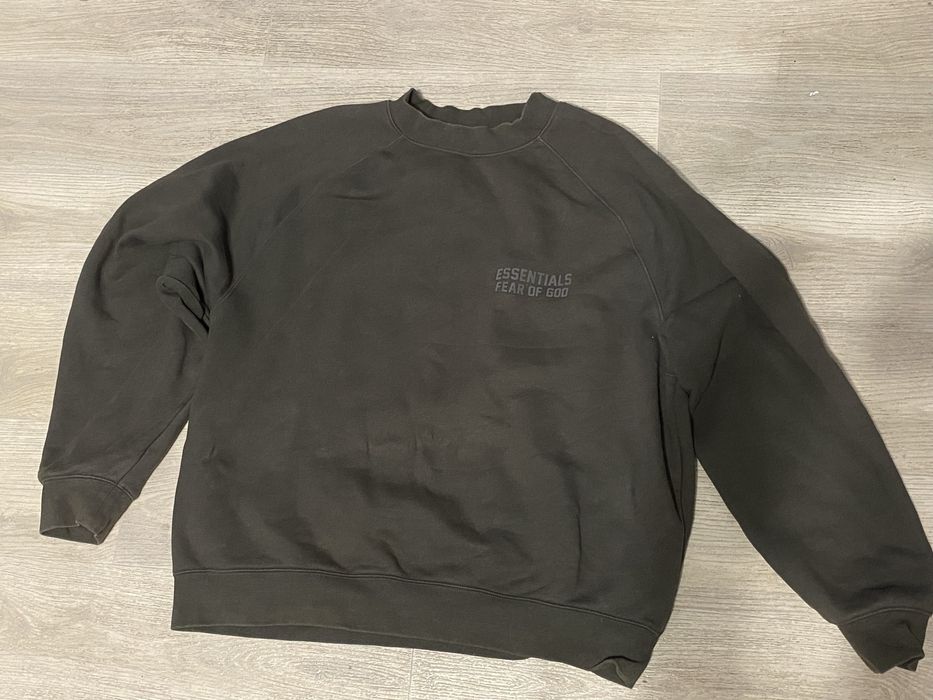 Світшот Essentials Fear of God Crewneck / Dark Heather Oatmeal / Oversize