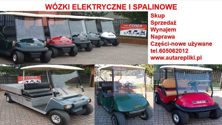 Pojazdy elektryczne spalinowe melex club-car ezgo  skup wózków, części