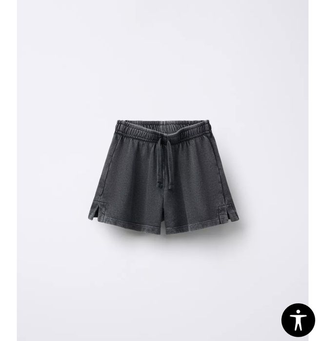 Котоновый подростковый костюм ZARA свитшот zara худи шорты  p.164 см