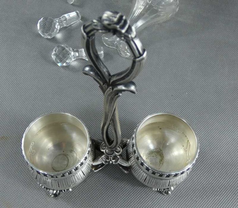 KABARET na przyprawy oliwa ocet karafka BAROK sygnowany