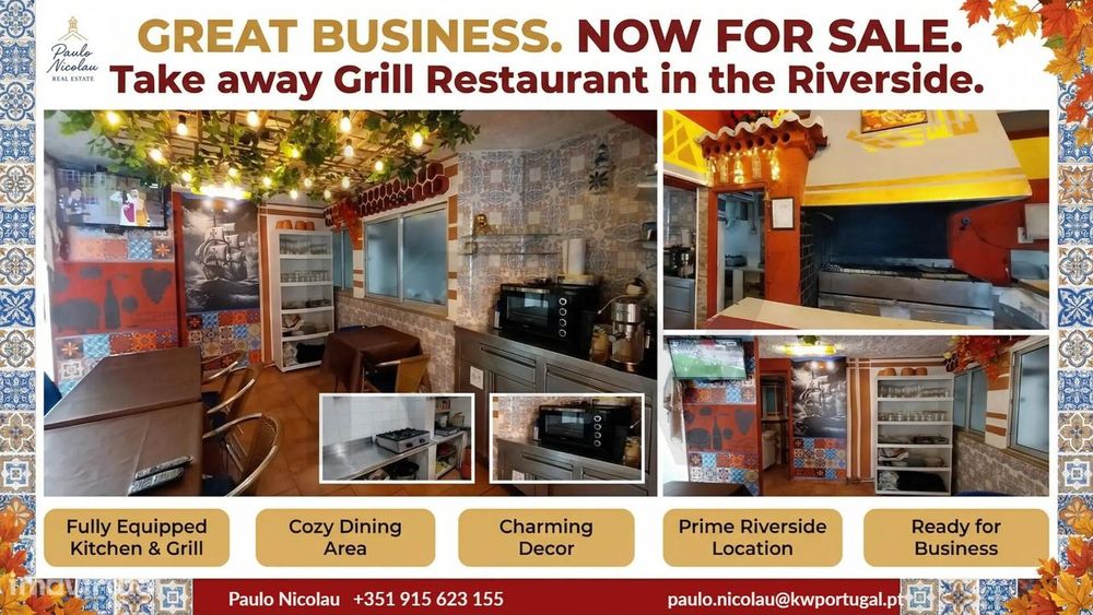 ️ Churrasqueira Totalmente Equipada na Zona Ribeirinha Frente ao Rio