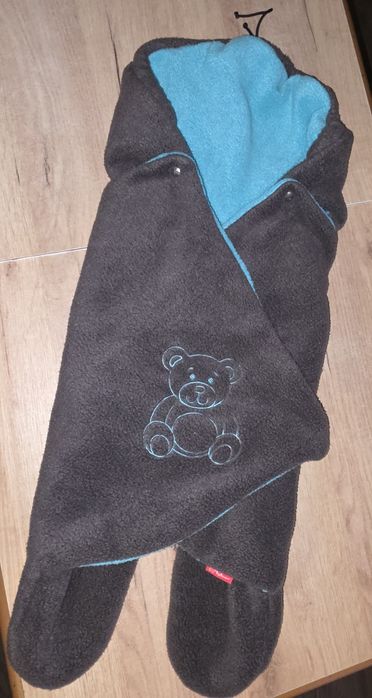 BYBOOM otulacz kocyk do fotelika wózka polarowy