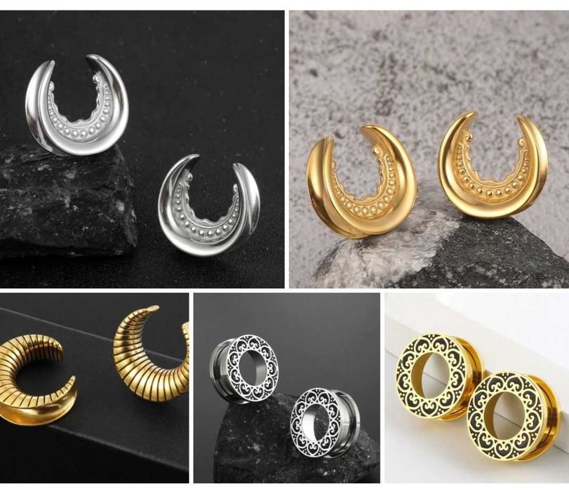 Piercings brincos plugs tuneis argolas janelas de orelha exclusivos