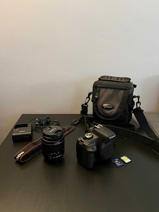 Kit Canon 2000D na Garantia + Acessórios.