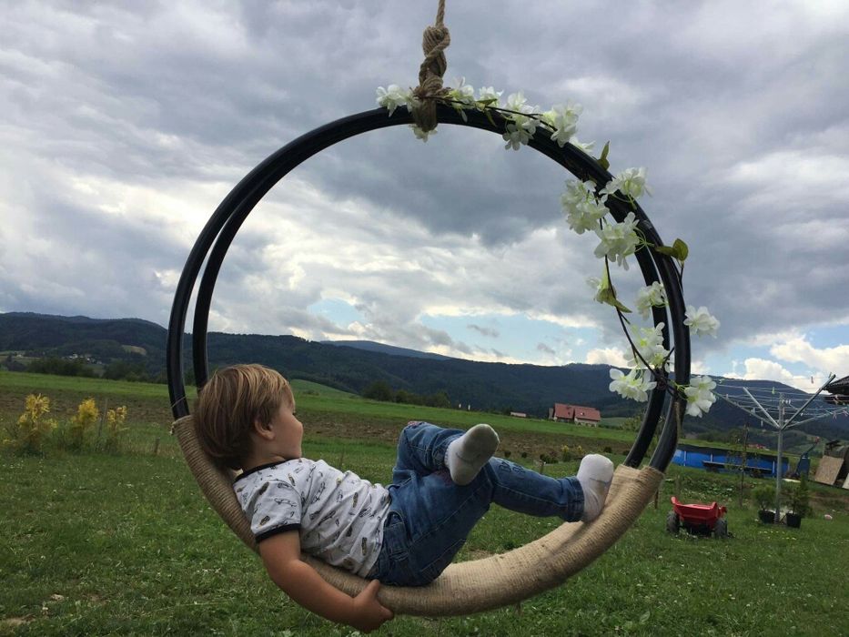 Huśtawka nowoczesna ogrodowa, domowa, na taras
