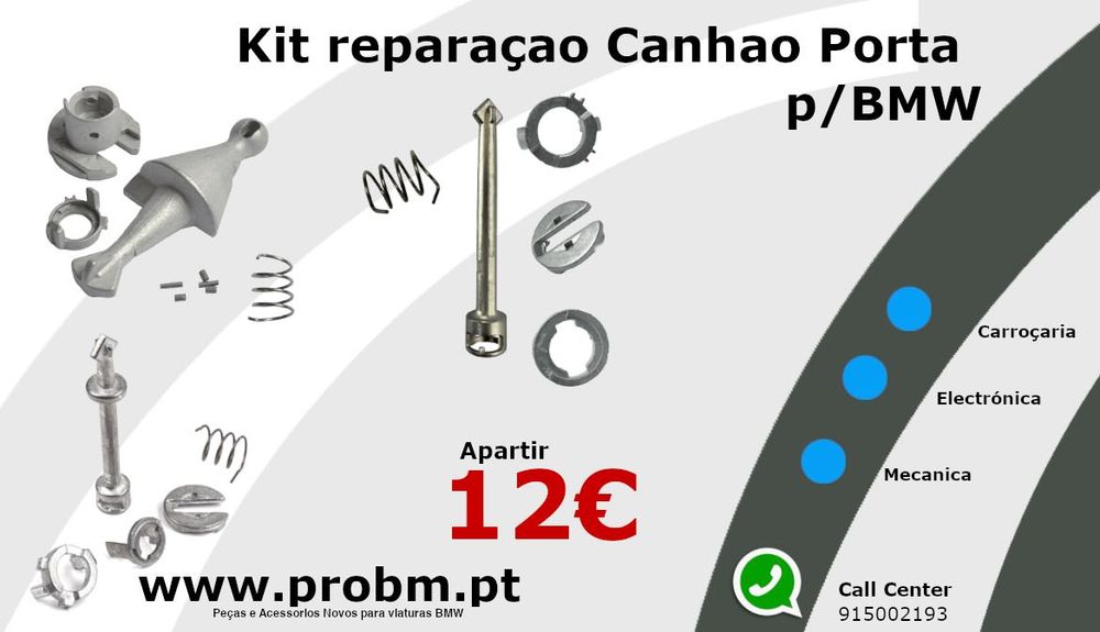 Kit Reparação Canhao Porta p/BMW
