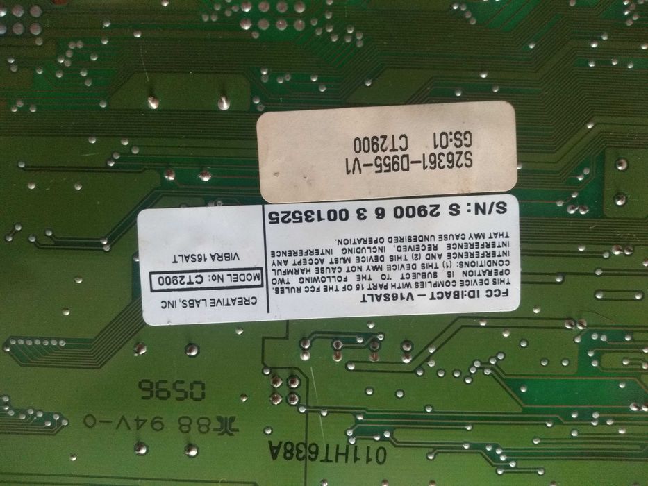 3x stare karty PCI audio lan creative ct2900  3com etherlink iii AVM i