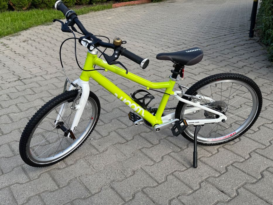 Rower dziecięcy Woom 4 20 cali limonkowy