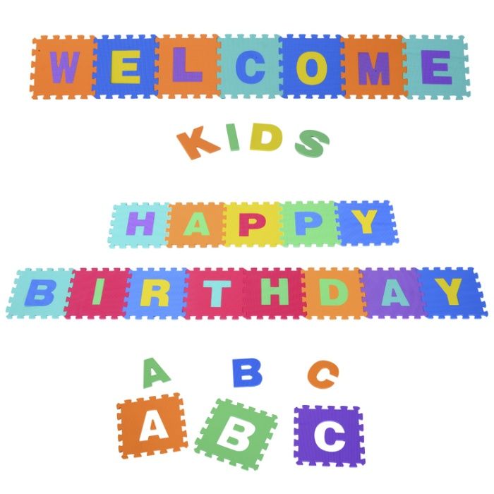Tapete Puzzle Letras Abecedário A-Z para Crianças