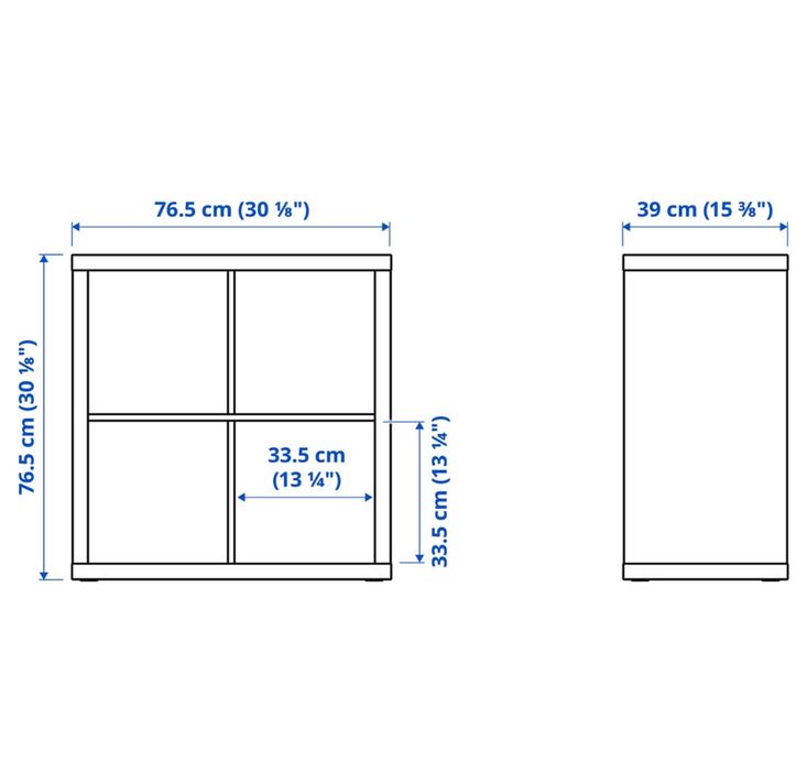 Regał Kallax Ikea 77x77 biały
