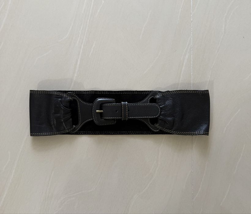 Шкіряний жіночий ремінь розмір 75