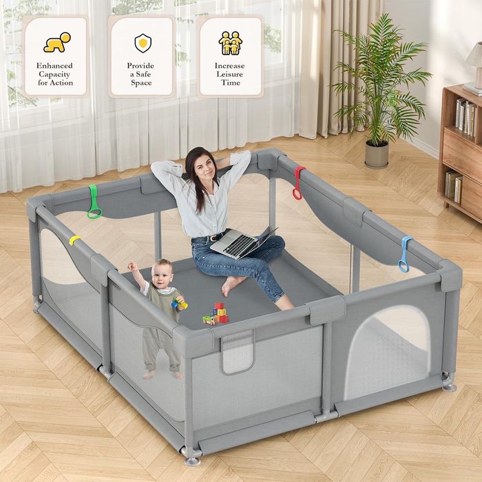 Duży plac zabaw dla dzieci. 200×180 cm Nowy