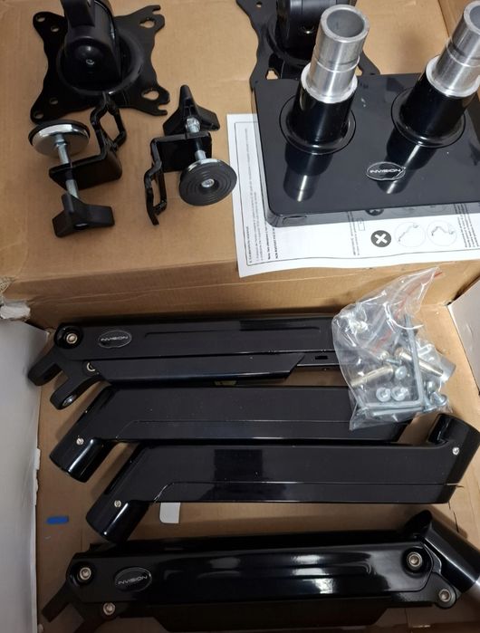 !! Uchwyt Stojak Do 2 Monitorów 22-35" Super Jakość !!