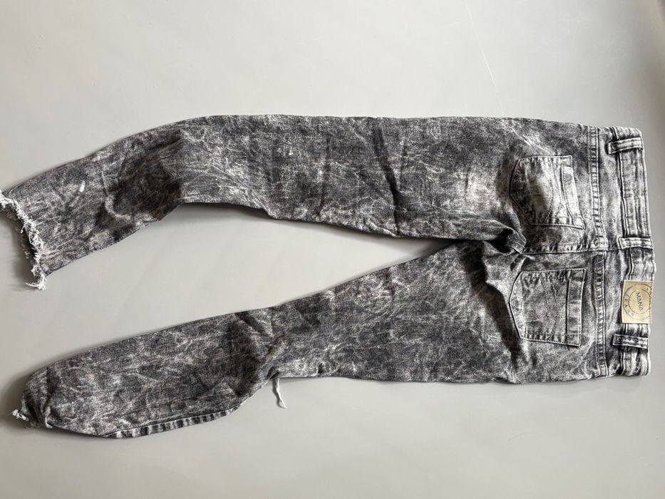 Mana Jeans Jeansy dla dziewczynki Skinny szare przetarcia 10-11 lat S