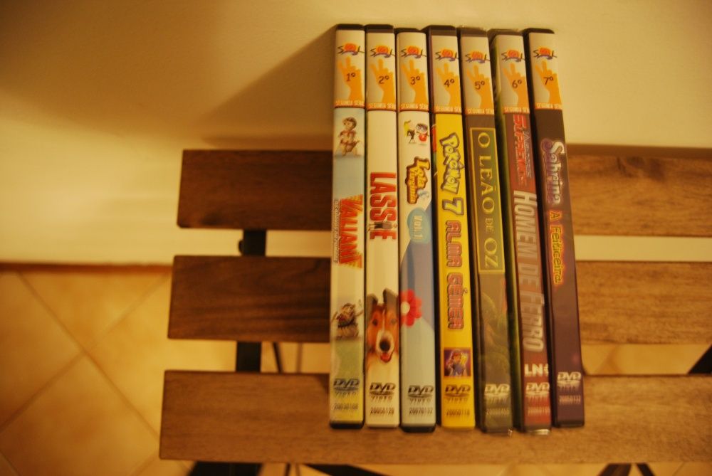 Conjunto de DVDs da Colecção SOL - 27 DVDs Originais (maioria selados)