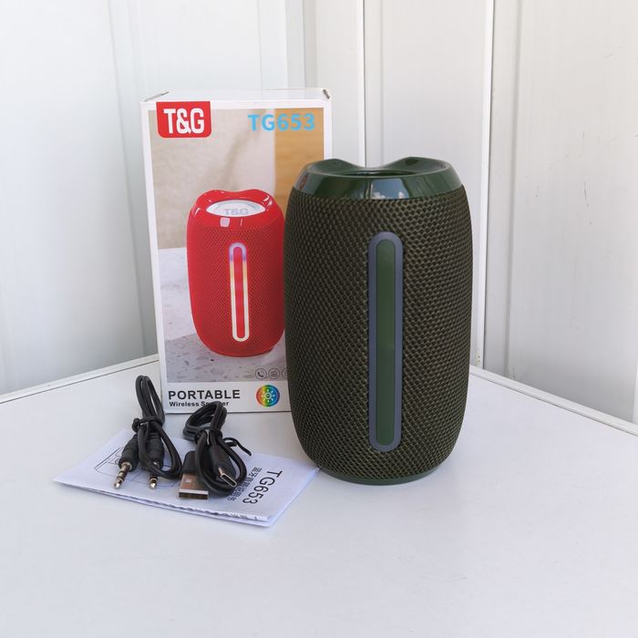 Колонка T&G TG-653 з Bluetooth , RGB підсвічуванням