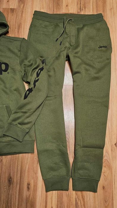 Jeep Dres Kompletny Męski M militarny Khaki bluza i spodnie