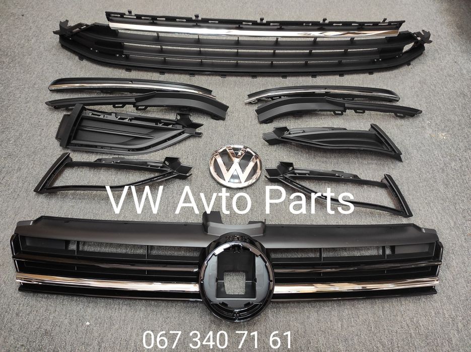 Golf VII USA Гольф 7 Решітка бампера  Решетка радіатора Гольф 7