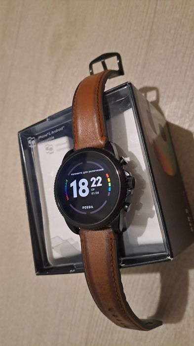 Смарт-часы Fossil GEN 6 BROWN LEATHER(FTW4062)