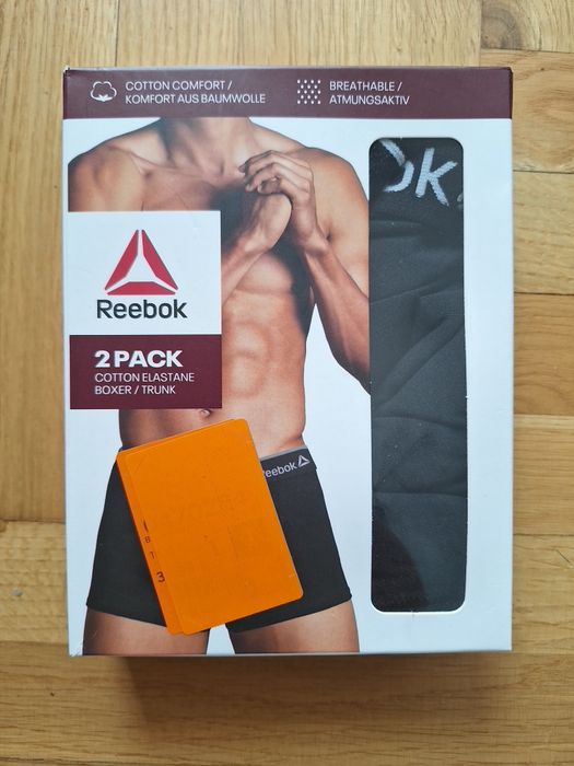 Bokserki czarne reebok