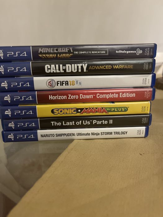 Jogos ps4 não usados